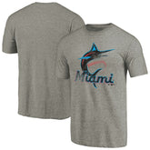 Miami Marlins Distressed Team Tri-Blend T-Shirt Sale