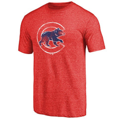 Chicago Cubs Distressed Team 2 Tri-Blend T-Shirt Discount