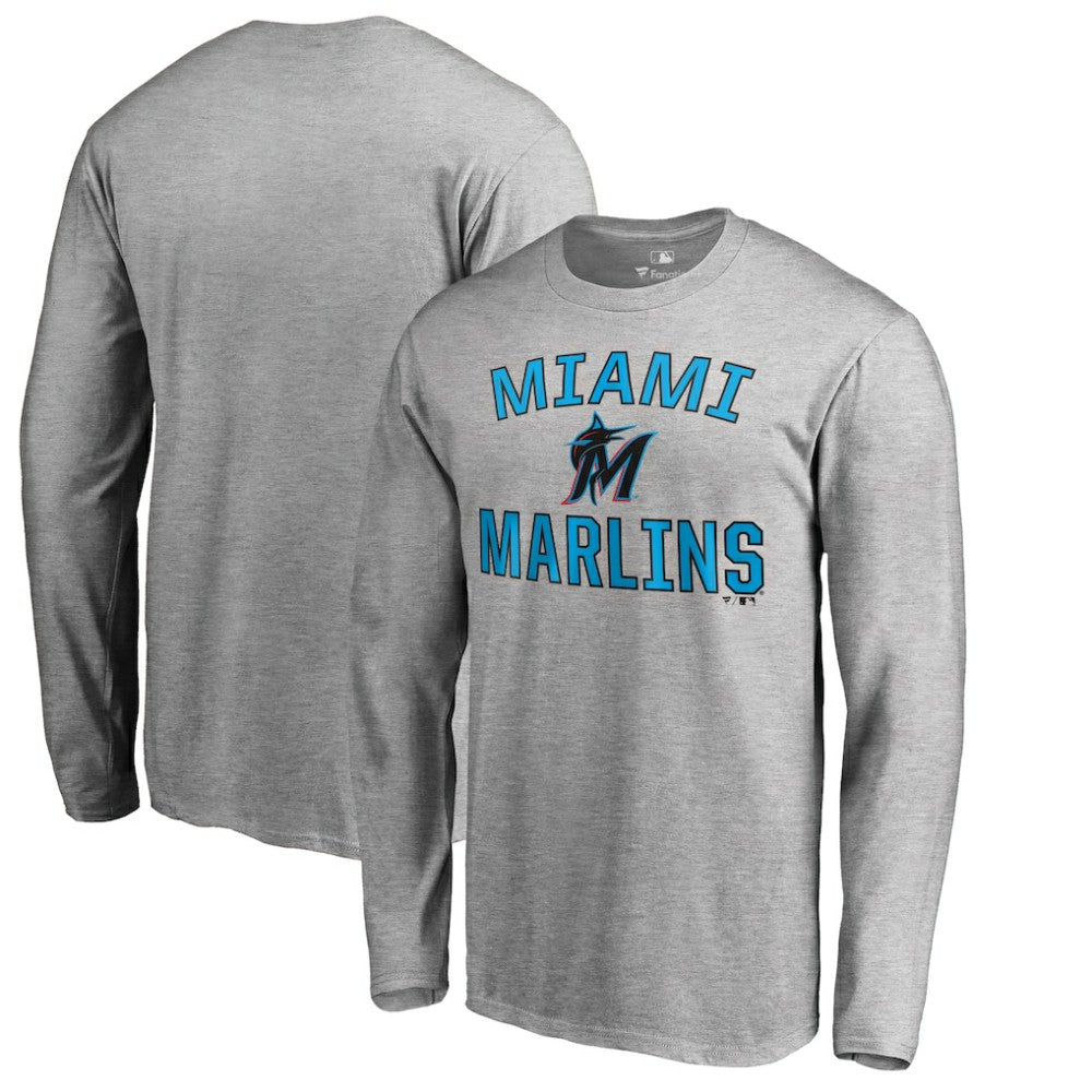 Miami Marlins Victory Arch Long Sleeve T-Shirt Outlet