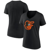 Baltimore Orioles Women's Team Color Primary Logo V-Neck T-Shirt Online