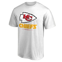Kansas City Chiefs Team Lockup II T-Shirt - White - NFL