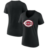 Cincinnati Reds Women's Secondary Color Primary Logo T-Shirt for sale