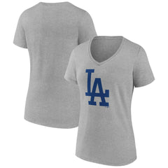 Los Angeles Dodgers Women's Secondary Color Primary Logo T-Shirt Sale