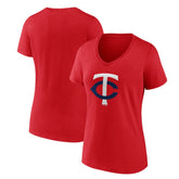 Minnesota Twins Women's Secondary Color Primary Logo T-Shirt Sale