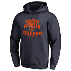 Chicago Bears Faith Family Pullover Hoodie - Navy - NFL