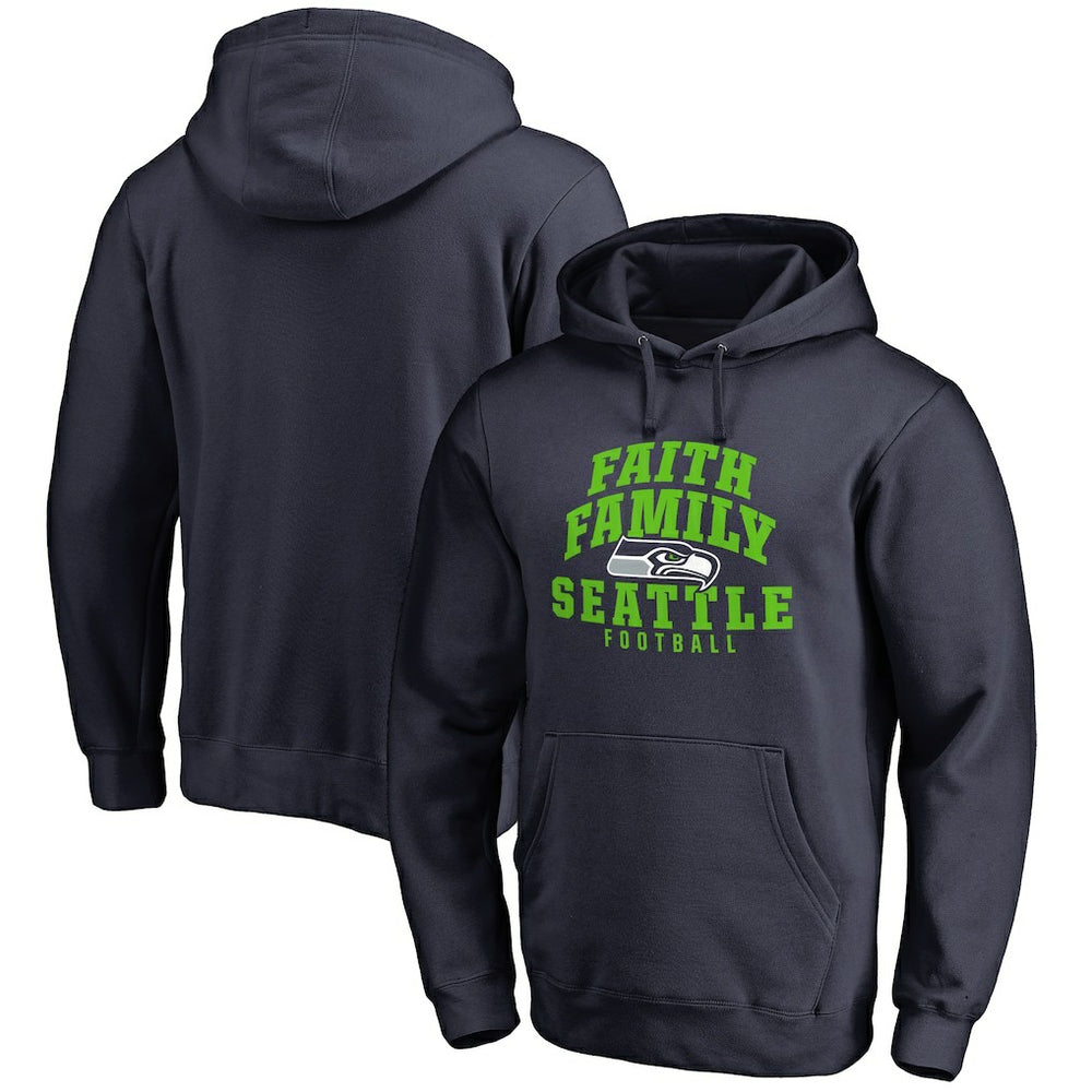Seattle Seahawks Faith Family Pullover Hoodie - Navy - NFL