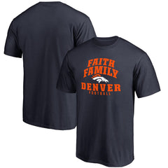 Denver Broncos Faith Family T-Shirt - Navy - NFL
