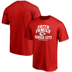 Kansas City Chiefs Faith Family T-Shirt - Red - NFL