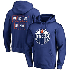 Edmonton Oilers Raise the Banner Pullover Hoodie - Royal | NHL near me