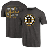 Boston Bruins Raise the Banner Tri-Blend T-Shirt - Heathered Black | NHL Lifestyle