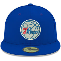 New Era Philadelphia 76ers Team Color 59FIFTY Fitted Hat Royal