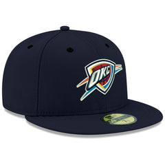 New Era Oklahoma City Thunder Team Color 59FIFTY Fitted Hat Navy