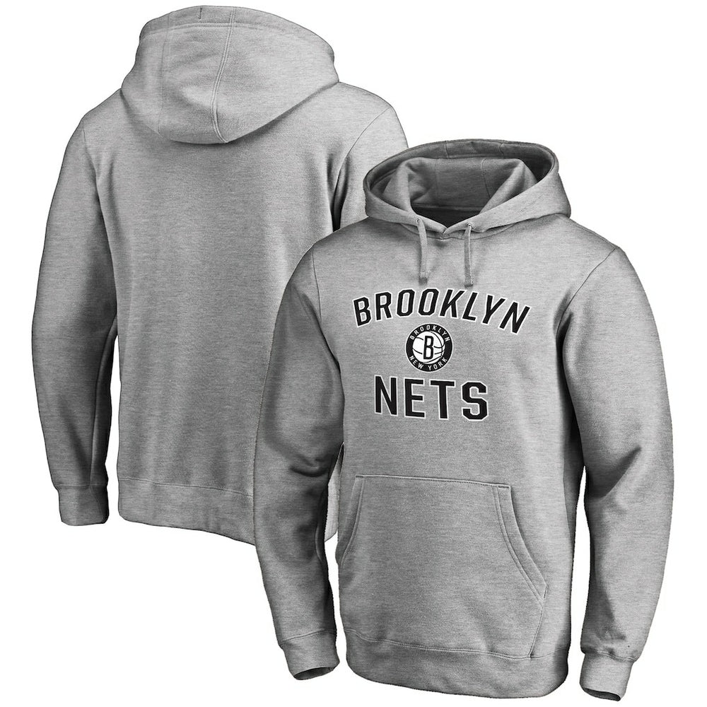 Brooklyn Nets Victory Arch Pullover Hoodie Ash