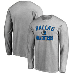Dallas Mavericks Victory Arch Long Sleeve T-Shirt Ash