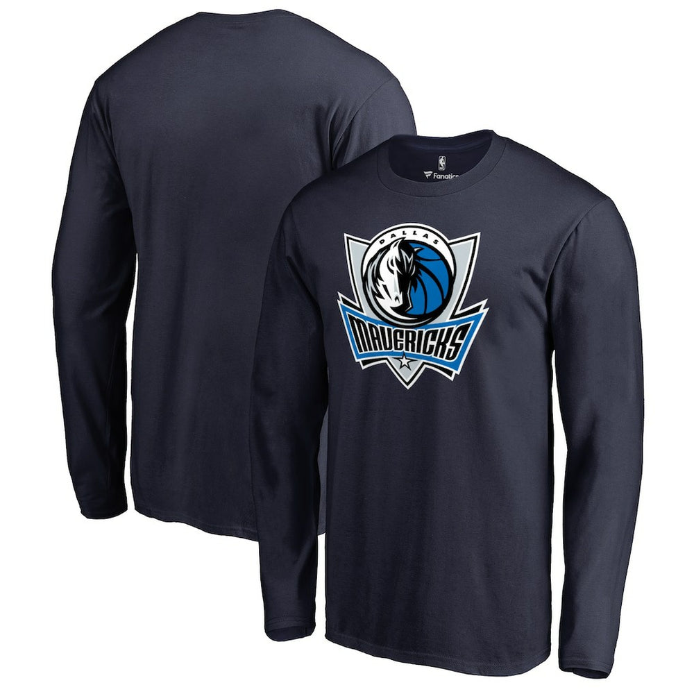 Dallas Mavericks Primary Logo Long Sleeve T-Shirt Navy