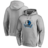 Dallas Mavericks Primary Logo Pullover Hoodie Heather Gray