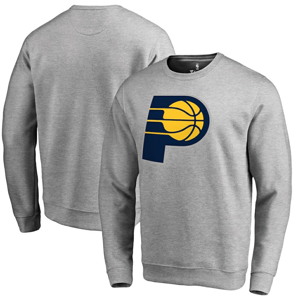 Indiana Pacers Primary Logo Sweatshirt Heathered Gray