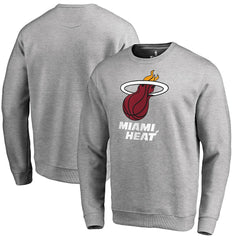 Miami Heat Primary Logo Sweatshirt Heathered Gray