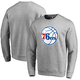 Philadelphia 76ers Primary Logo Sweatshirt Heathered Gray