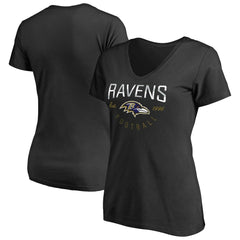 Baltimore Ravens Women's Live For It T-Shirt - Black - NFL