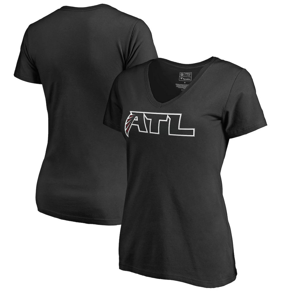 Atlanta Falcons Women's Alternate Logo T-Shirt - Black - NFL