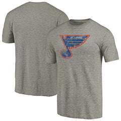 St. Louis Blues Throwback Logo 1987-1989 Tri-Blend T-Shirt - Ash | NHL Clearance