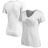 Chicago Blackhawks Women's Whiteout V-Neck T-Shirt - White | NHL discount