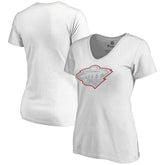 Minnesota Wild Women's Whiteout V-Neck T-Shirt - White | NHL Lifestyle