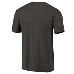 San Antonio Spurs Distressed Team Logo Tri-Blend T-Shirt Heather Black