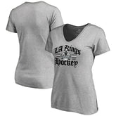 Los Angeles Kings Women's Hometown Collection The Crown V-Neck T-Shirt - ash | NHL online