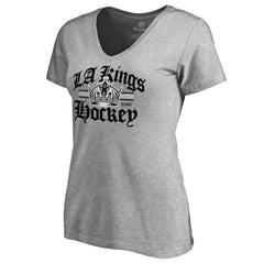 Los Angeles Kings Women's Hometown Collection The Crown V-Neck T-Shirt - ash | NHL online