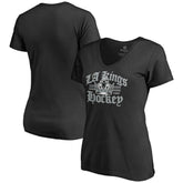 Los Angeles Kings Women's Hometown Collection The Crown V-Neck T-Shirt - Black | NHL near me