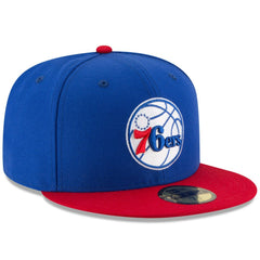 New Era Philadelphia 76ers Team Color 2Tone 59FIFTY Fitted Hat Royal/Red