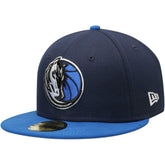 New Era Dallas Mavericks Team Color 2Tone 59FIFTY Fitted Hat Navy/Blue