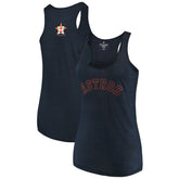 Houston Astros Soft as a Grape Women's Plus Size Swing for the Fences Racerback Tank Top Outlet