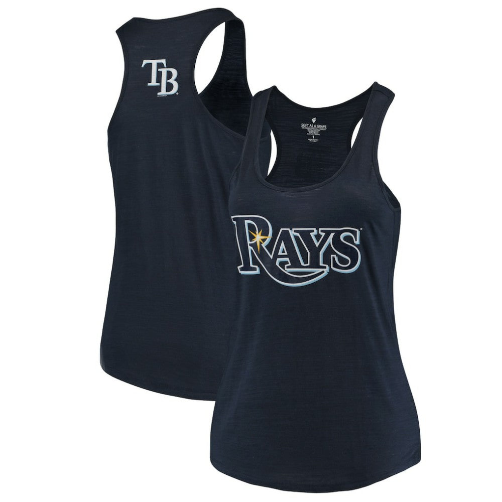 Tampa Bay Rays Soft as a Grape Women's Plus Size Swing for the Fences Racerback Tank Top Online