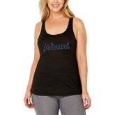 Miami Marlins Soft as a Grape Women's Plus Size Swing for the Fences Racerback Tank Top Near Me