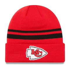 Kansas City Chiefs New Era Team Logo Cuffed Knit Hat - Red - NFL