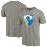 Los Angeles Chargers Throwback Logo Tri-Blend T-Shirt - Ash - NFL
