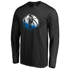 Dallas Mavericks Gradient Logo Long Sleeve T-Shirt Black