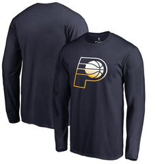 Indiana Pacers Gradient Logo Long Sleeve T-Shirt Navy