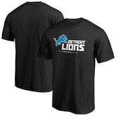 Detroit Lions Team Lockup T-Shirt - Black - NFL