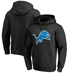 Detroit Lions Primary Logo 2 Pullover Hoodie - Black - NFL