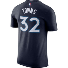 Nike Karl-Anthony Towns Minnesota Timberwolves Name & Number Performance T-Shirt Blue