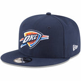 New Era Oklahoma City Thunder Team Color 9FIFTY Snapback Hat Navy