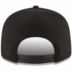 New Era Atlanta Hawks Black & White Logo 9FIFTY Adjustable Snapback Hat Black