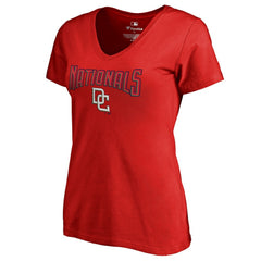 Washington Nationals Women's Core Wahconah V-Neck T-Shirt Outlet