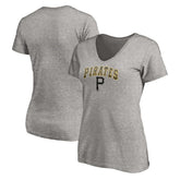 Pittsburgh Pirates Women's Core Wahconah V-Neck T-Shirt Outlet