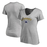 Seattle Mariners Women's Core Wahconah V-Neck T-Shirt for sale
