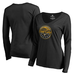 Pittsburgh Penguins Women's Hometown Collection Steel City Long Sleeve T-Shirt - Black | NHL discount